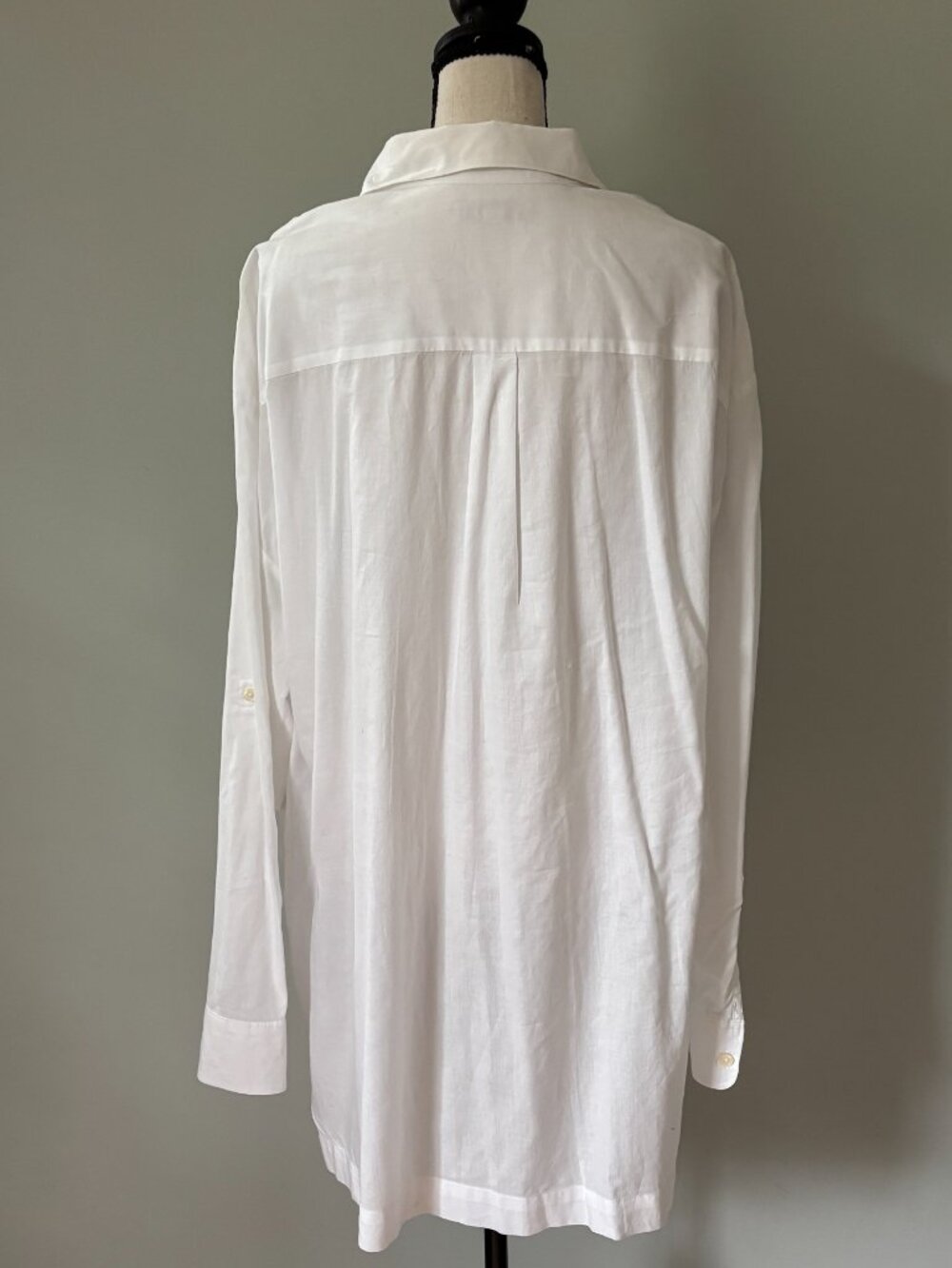 Banana Republic Heritage White Cotton Popover Tunic XL Like New - Picture 3 of 6
